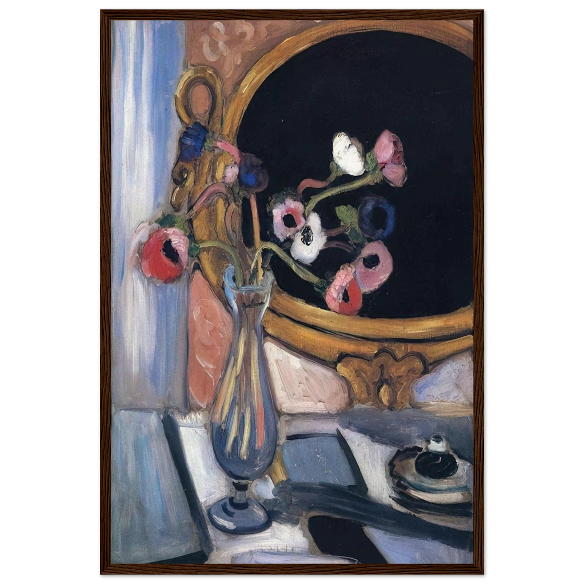 ANEMONE AND MIRROR 1920 Framed Poster | Henri Matisse Framed Prints Wall Art | Henri Matisse Print