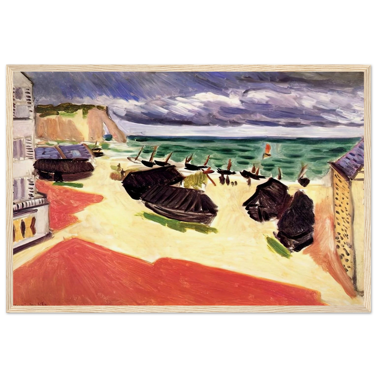 FISHING BOATS IN WINTER ETRETAT 1921 Framed Poster | Henri Matisse Framed Prints Wall Art | Henri Matisse Print