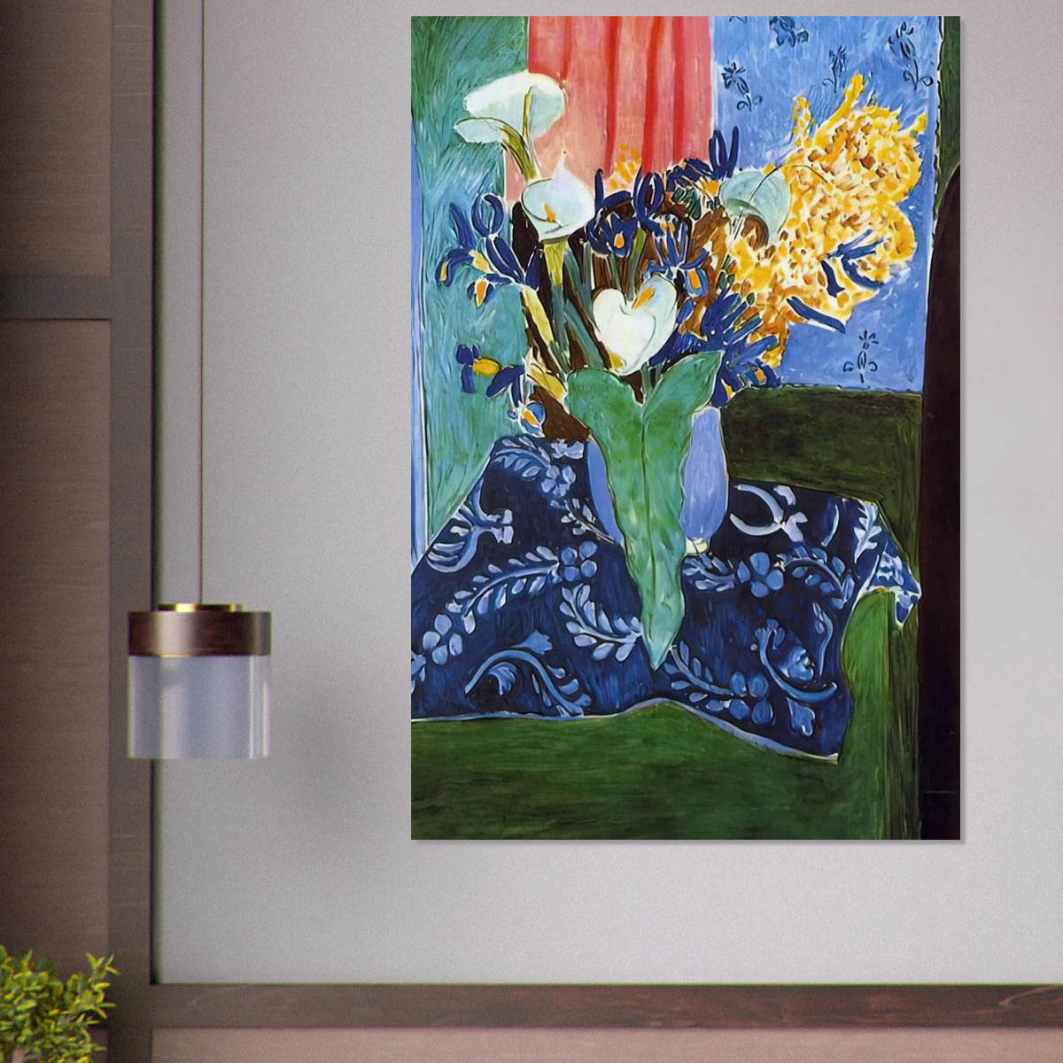 CALLA LILIES IRISES AND MIMOSAS 1913 Poster | Henri Matisse Poster | Henri Matisse Print