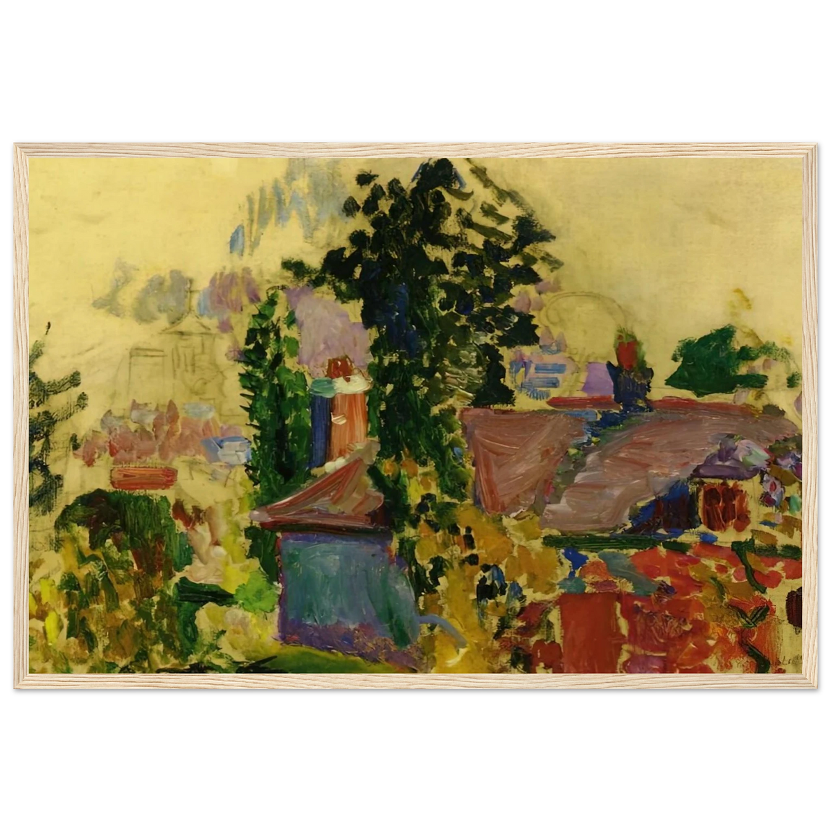 LANDSCAPE 1904 Framed Poster | Henri Matisse Framed Prints Wall Art | Henri Matisse Print