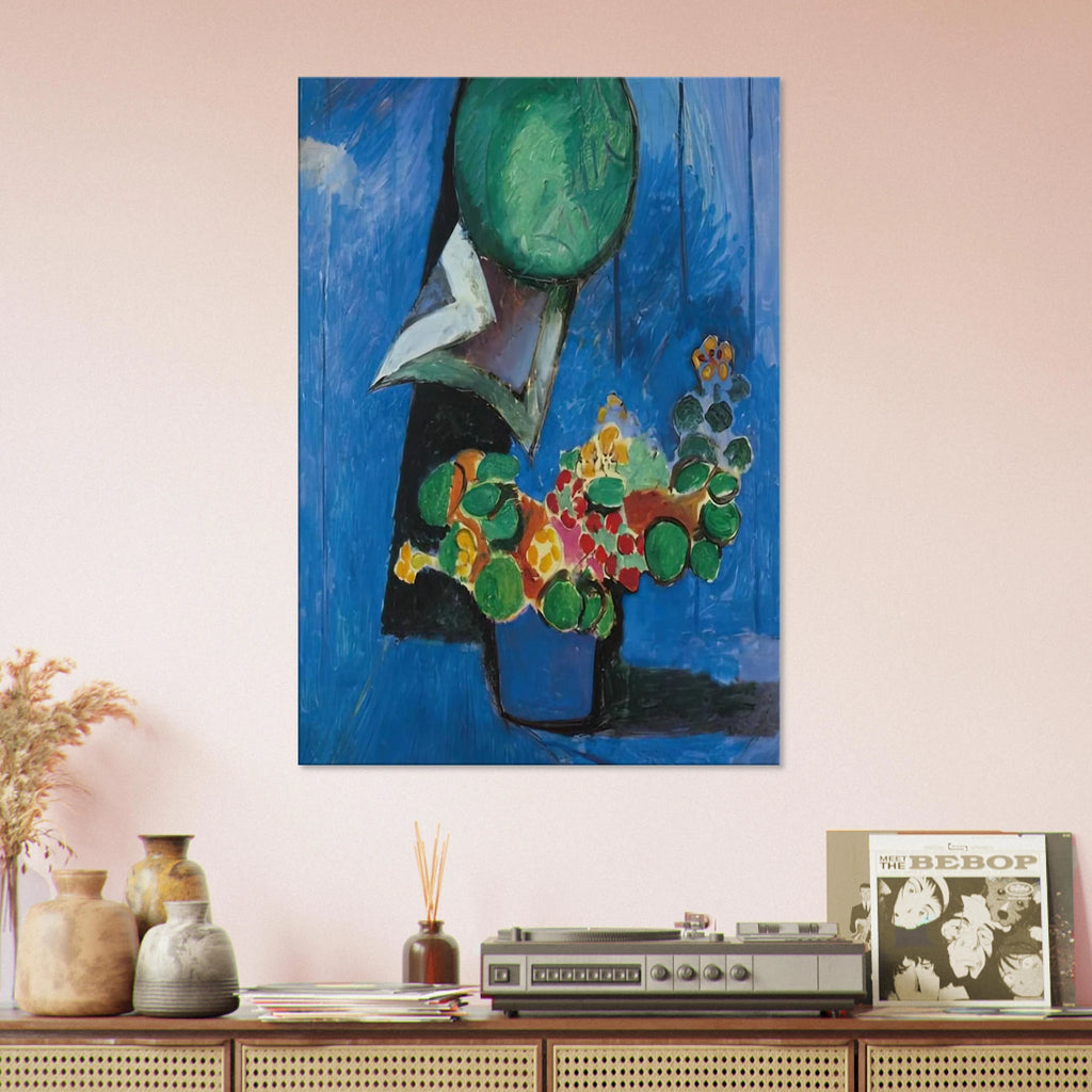 FLOWERS AND CERAMIC PLATE 1913 Canvas | Henri Matisse Canvas | Henri Matisse Print