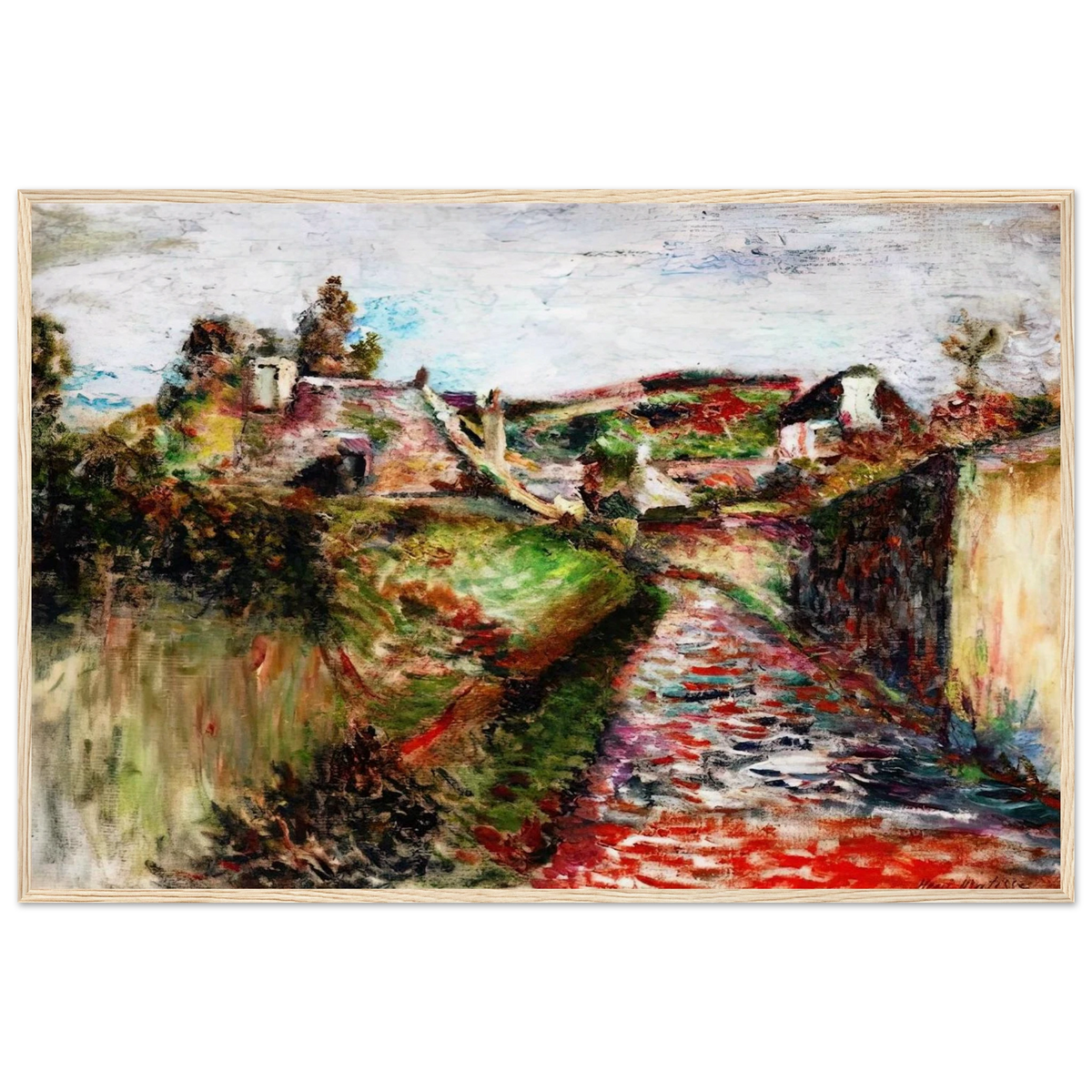 VIEW OF BELLE ILE 1897 Framed Poster | Henri Matisse Framed Prints Wall Art | Henri Matisse Print