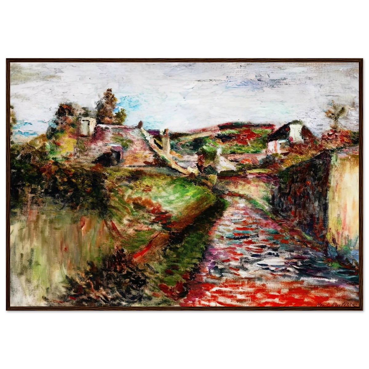 VIEW OF BELLE ILE 1897 Framed Poster | Henri Matisse Framed Prints Wall Art | Henri Matisse Print