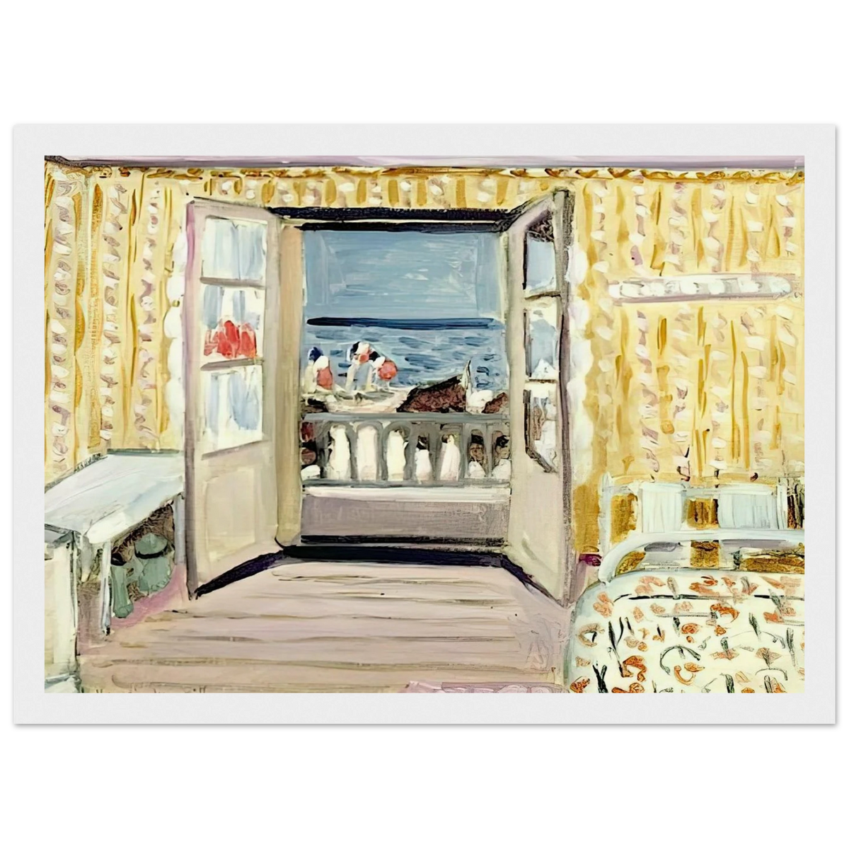 INTERIOR JULY 14TH ETRETAT 1920 Framed Poster | Henri Matisse Framed Prints Wall Art | Henri Matisse Print