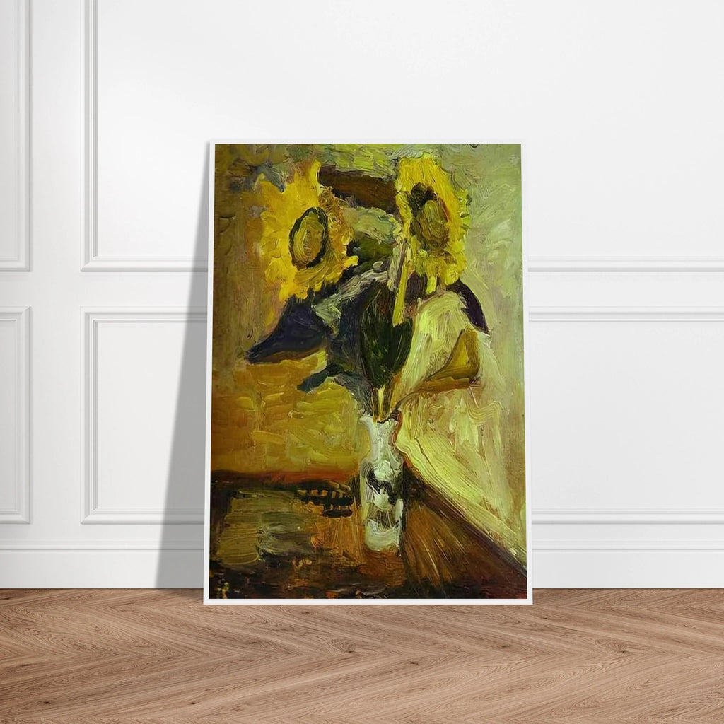 VASE OF SUNFLOWERS 1898 Framed Poster | Henri Matisse Framed Prints Wall Art | Henri Matisse Print