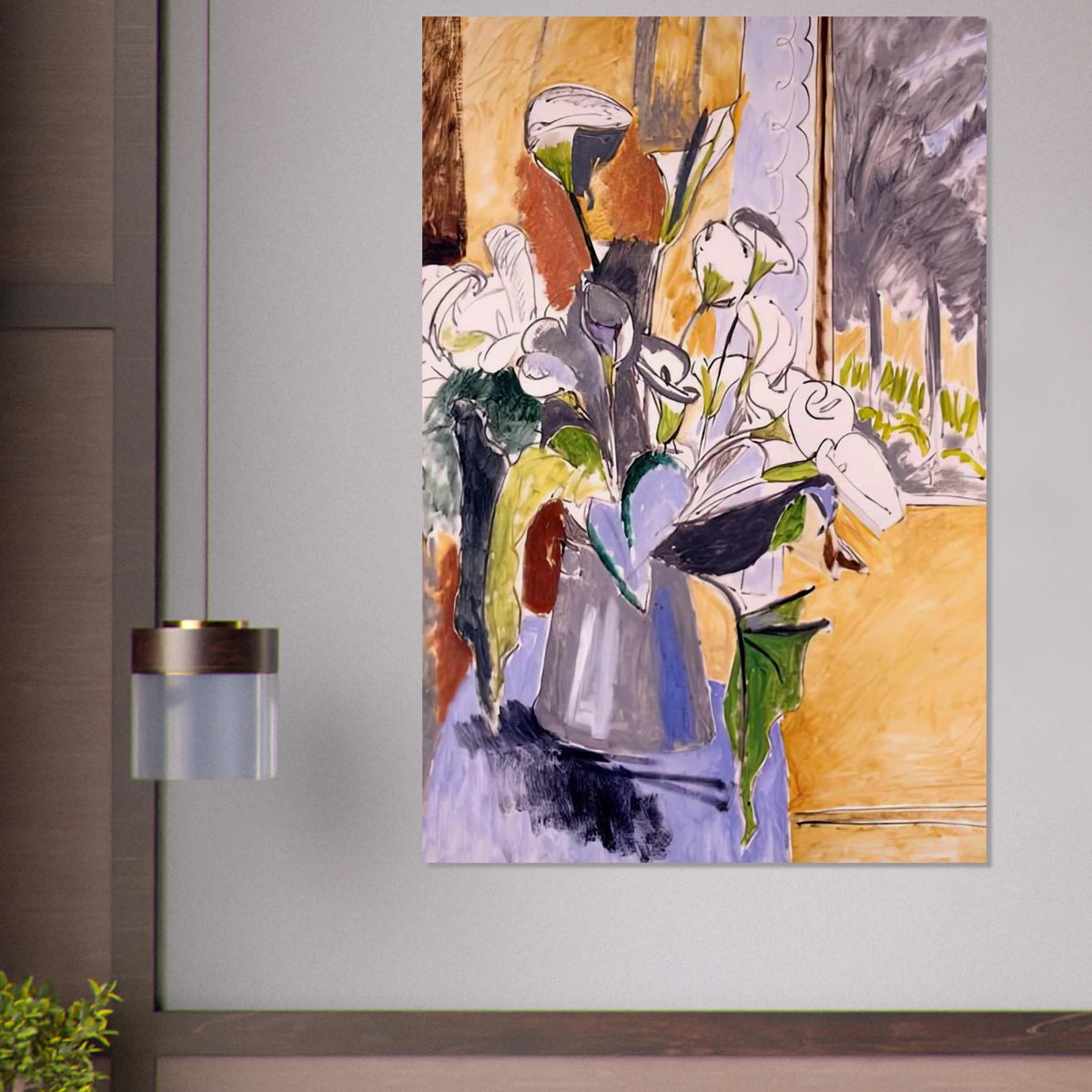 BOUQUET OF FLOWERS ON A VERANDA 1912 Poster | Henri Matisse Poster | Henri Matisse Print