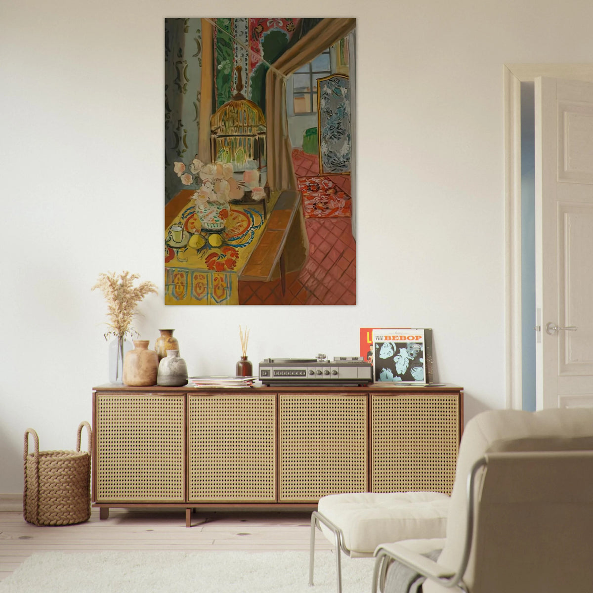 INTERIOR FLOWERS AND PARAKEETS 1924 Poster | Henri Matisse Poster | Henri Matisse Print