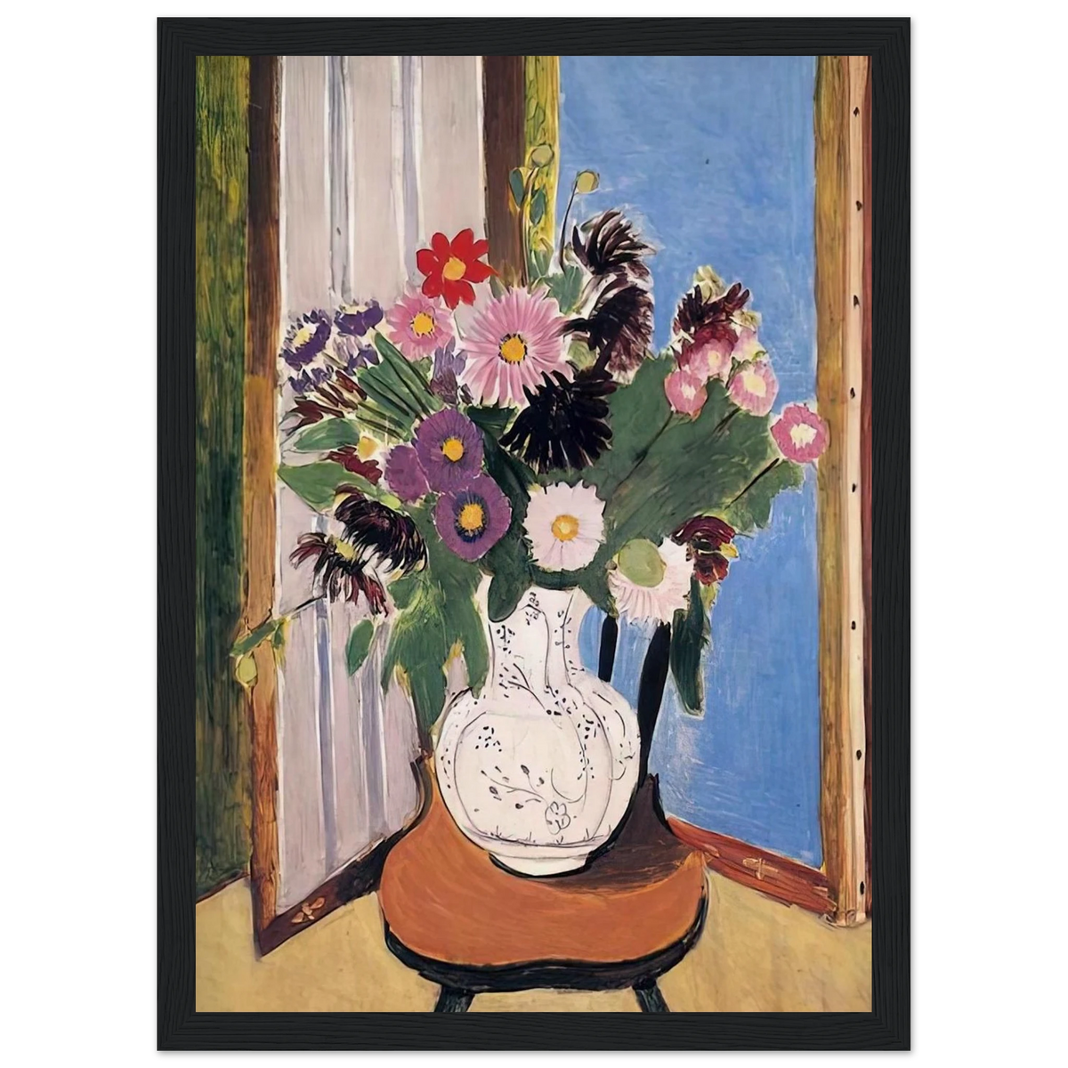 DAISIES 1919 Framed Poster | Henri Matisse Framed Prints Wall Art | Henri Matisse Print