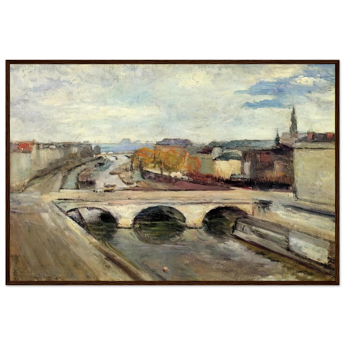 THE POT SAINT MICHEL IN PARIS 1900 Framed Poster | Henri Matisse Framed Prints Wall Art | Henri Matisse Print