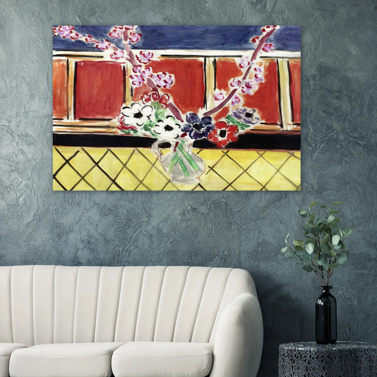 ANEMONES AND PEACH BLOSSOMS 1944 Poster | Henri Matisse Poster | Henri Matisse Print