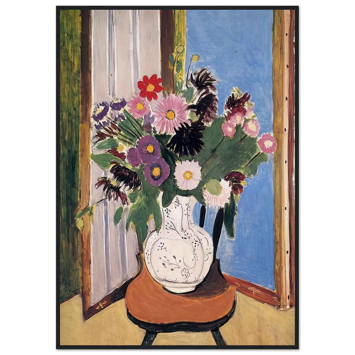 DAISIES 1919 Framed Poster | Henri Matisse Framed Prints Wall Art | Henri Matisse Print