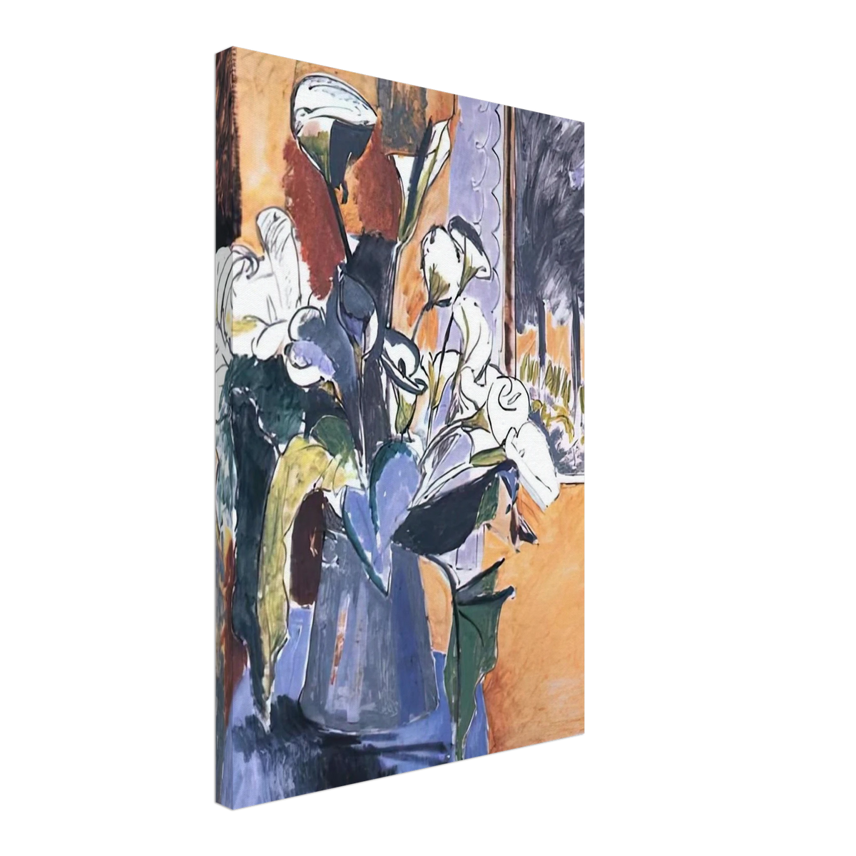FLOWERS ON THE WINDOWSILL 1913 Canvas | Henri Matisse Canvas | Henri Matisse Print