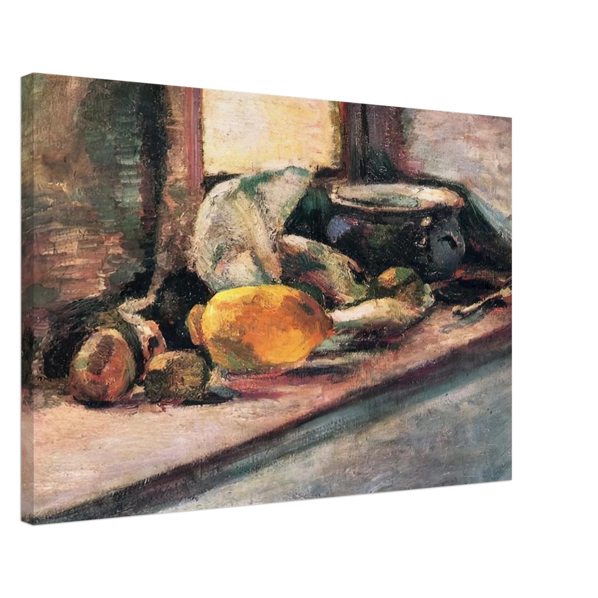 BLUE POT AND LEMON 1897 Canvas | Henri Matisse Canvas | Henri Matisse Print