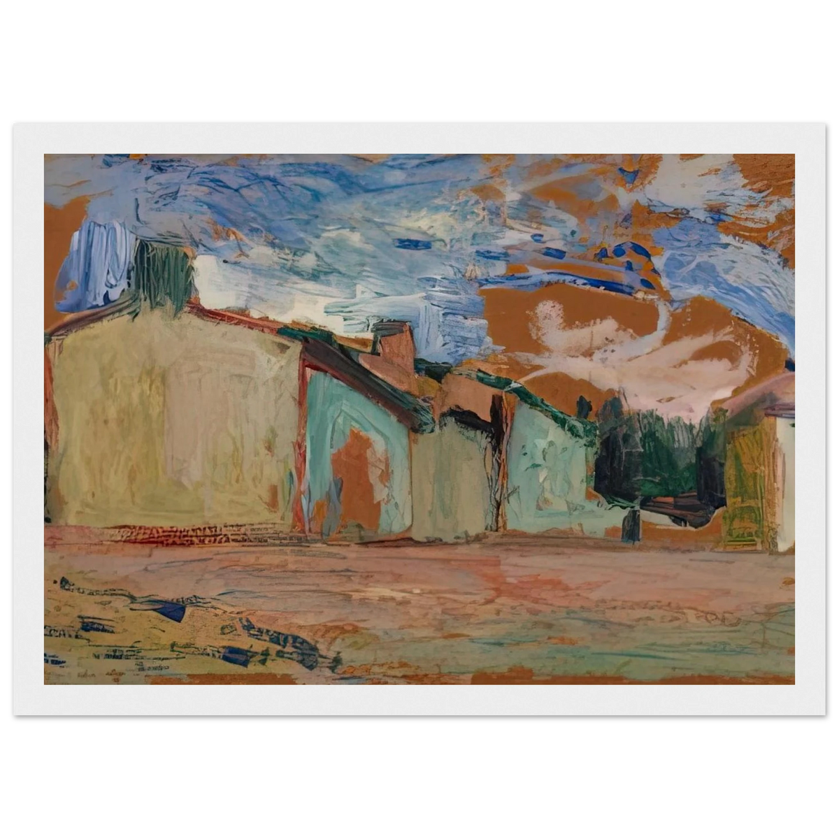 HOUSES FENOUILLET 1898 Framed Poster | Henri Matisse Framed Prints Wall Art | Henri Matisse Print