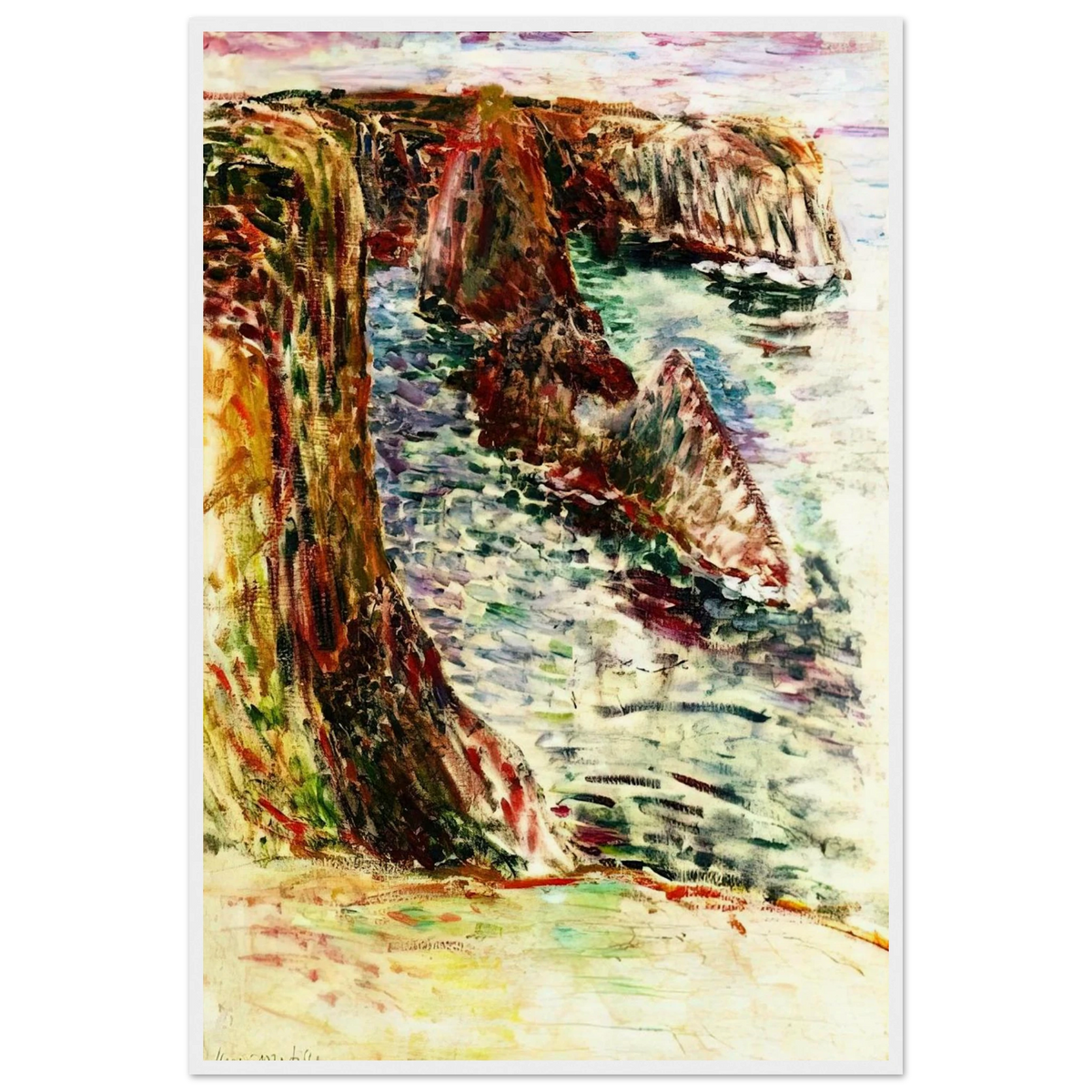 BELLE ILE EN MER 1897 Framed Poster | Henri Matisse Framed Prints Wall Art | Henri Matisse Print