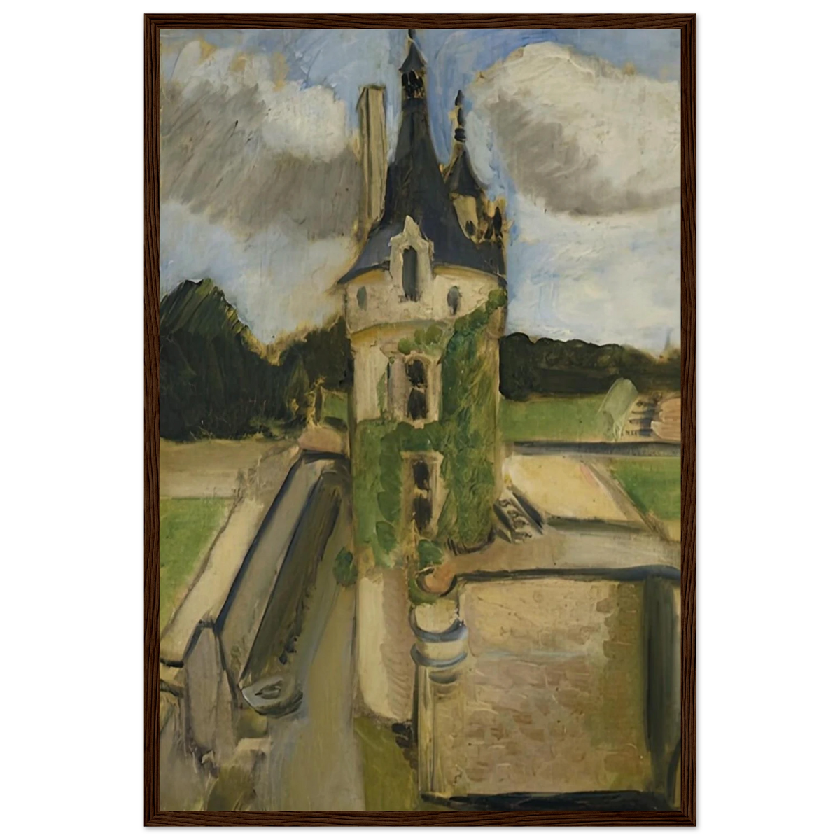 LLA TOUR DE CHENONCEAUX 1917 Framed Poster | Henri Matisse Framed Prints Wall Art | Henri Matisse Print