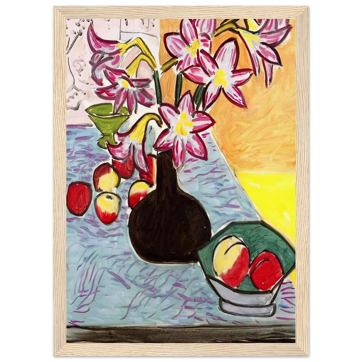 VASE OF AMARYLLIS 1941 Framed Poster | Henri Matisse Framed Prints Wall Art | Henri Matisse Print