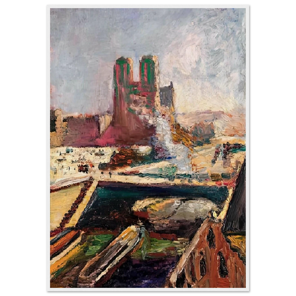 NOTRE DAME 1900 Framed Poster | Henri Matisse Framed Prints Wall Art | Henri Matisse Print