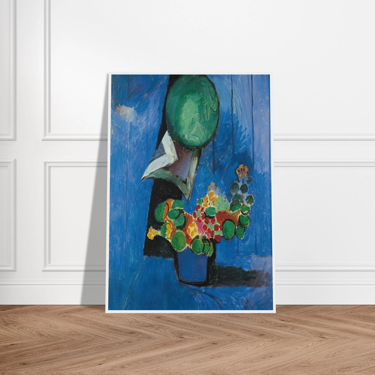 FLOWERS AND CERAMIC PLATE 1913 Framed Poster | Henri Matisse Framed Prints Wall Art | Henri Matisse Print