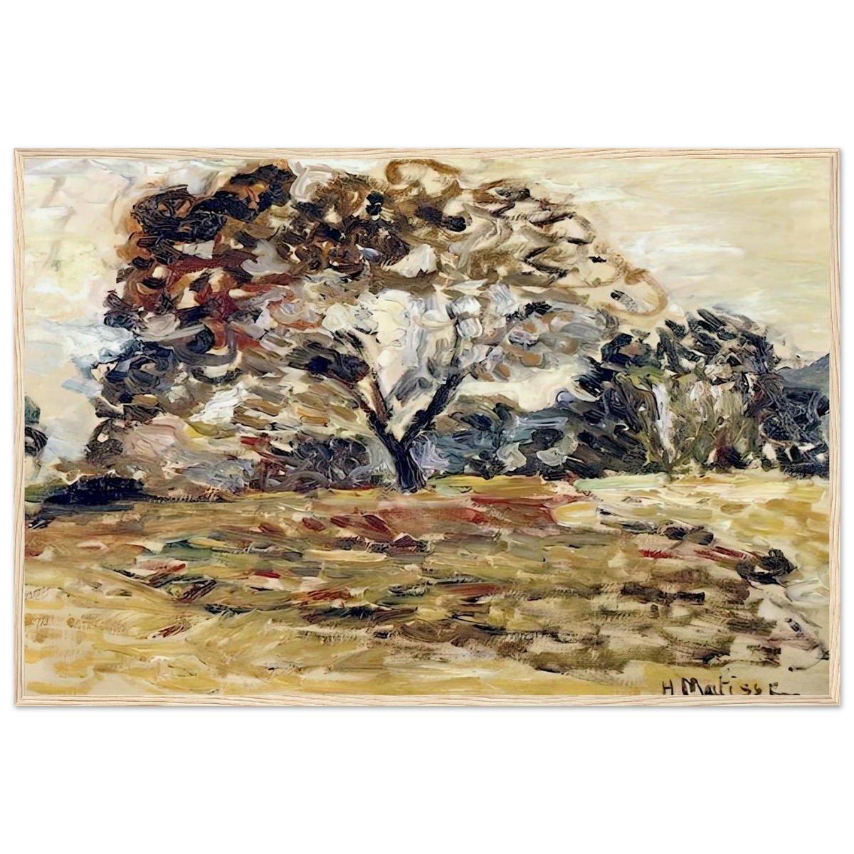 LANDSCAPE OF CORSICA 1898 Framed Poster | Henri Matisse Framed Prints Wall Art | Henri Matisse Print