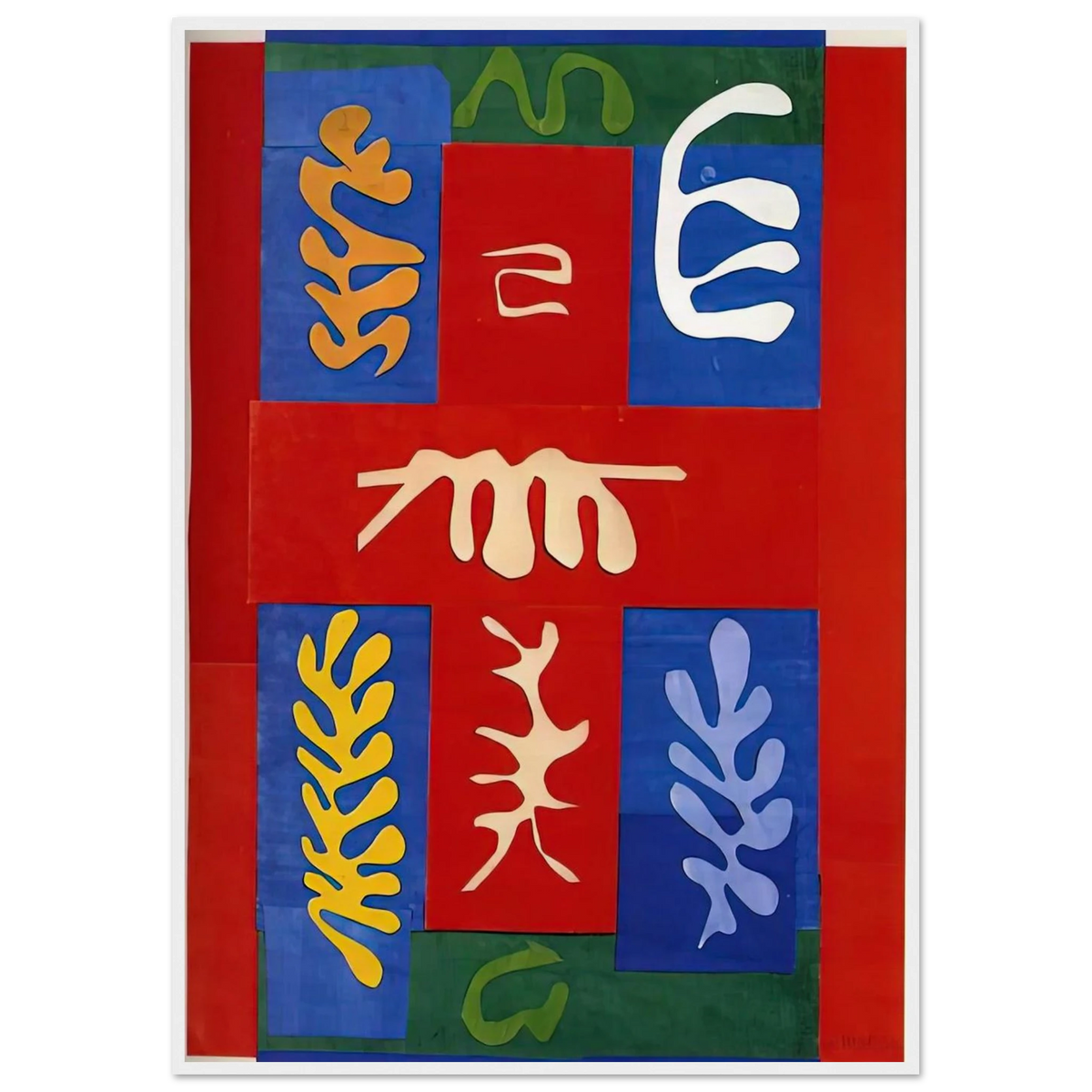CUT OUTS 4 Framed Poster | Henri Matisse Framed Prints Wall Art | Henri Matisse Print