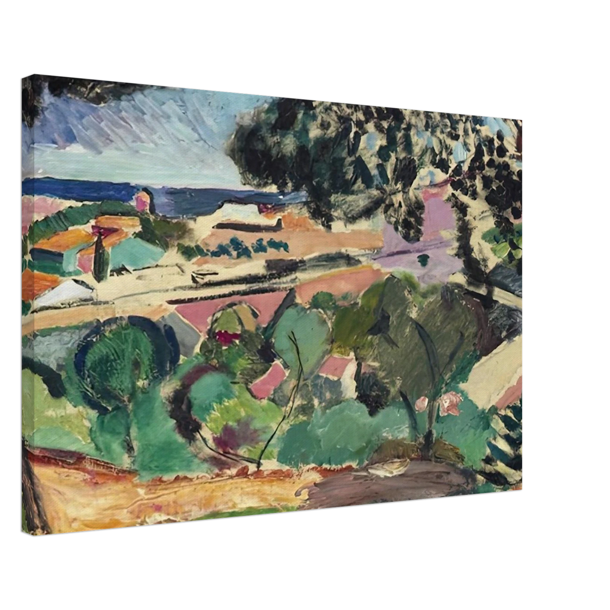PAYSAGE DE COLLIOURE 1907 Canvas | Henri Matisse Canvas | Henri Matisse Print