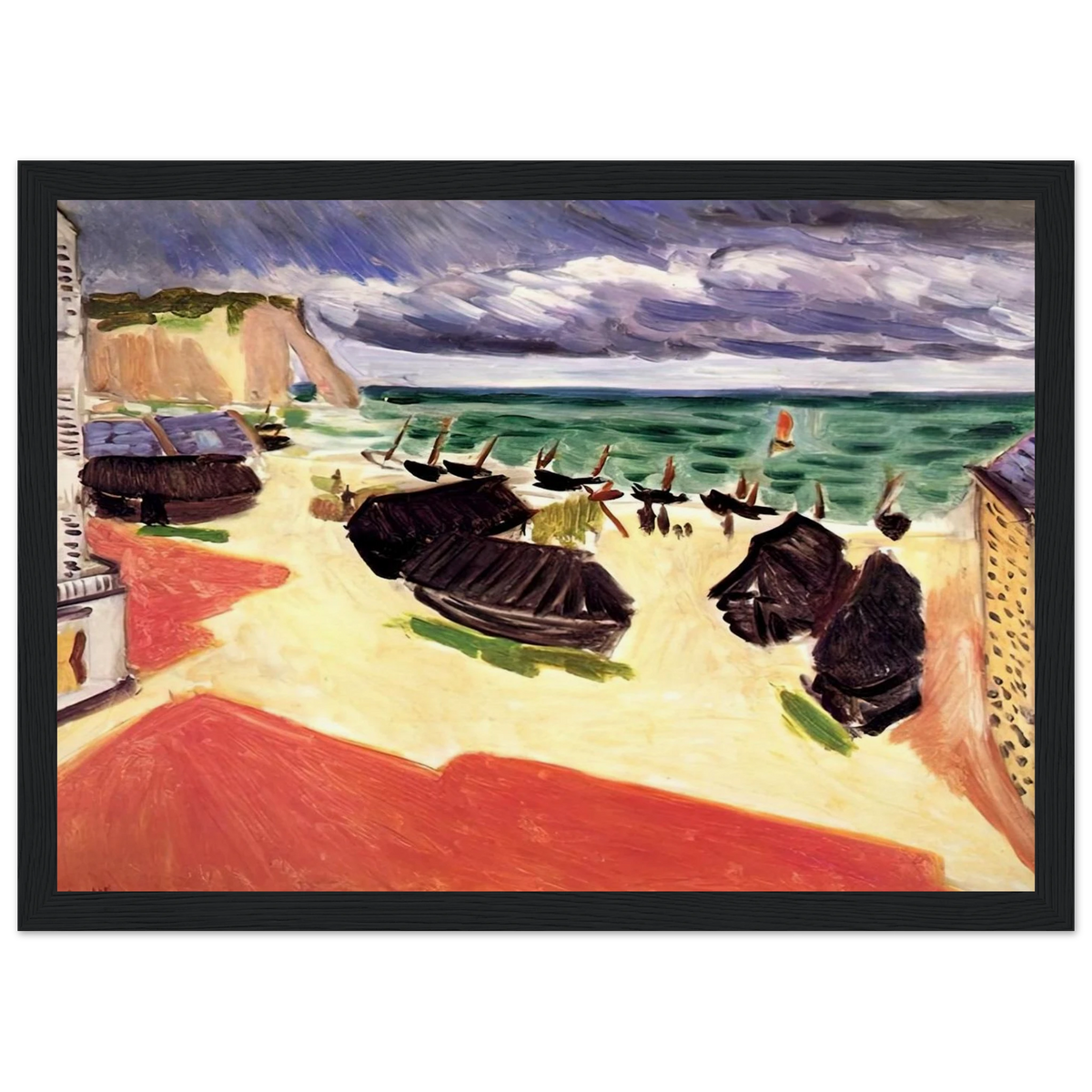 FISHING BOATS IN WINTER ETRETAT 1921 Framed Poster | Henri Matisse Framed Prints Wall Art | Henri Matisse Print