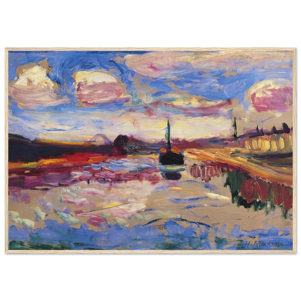 CANAL DU MIDI 1899 Framed Poster | Henri Matisse Framed Prints Wall Art | Henri Matisse Print