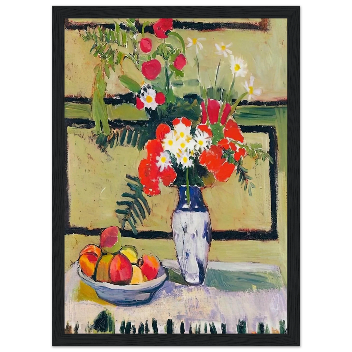 FLOWERS AND FRUIT 1909 Framed Poster | Henri Matisse Framed Prints Wall Art | Henri Matisse Print