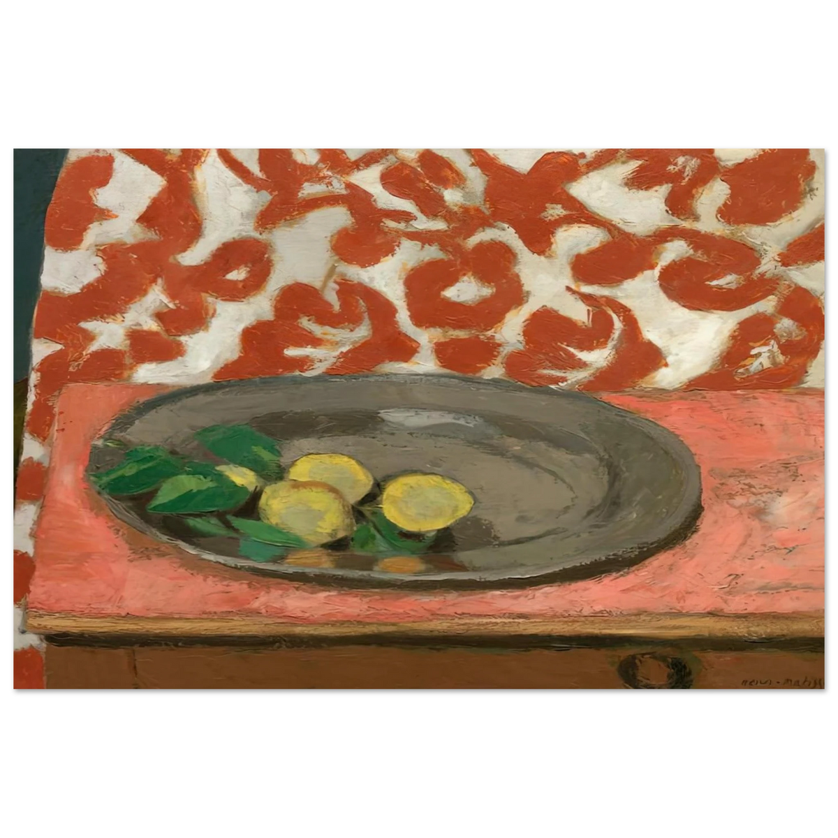 LEMONS ON A PEWTER PLATE 1929 Poster | Henri Matisse Poster | Henri Matisse Print