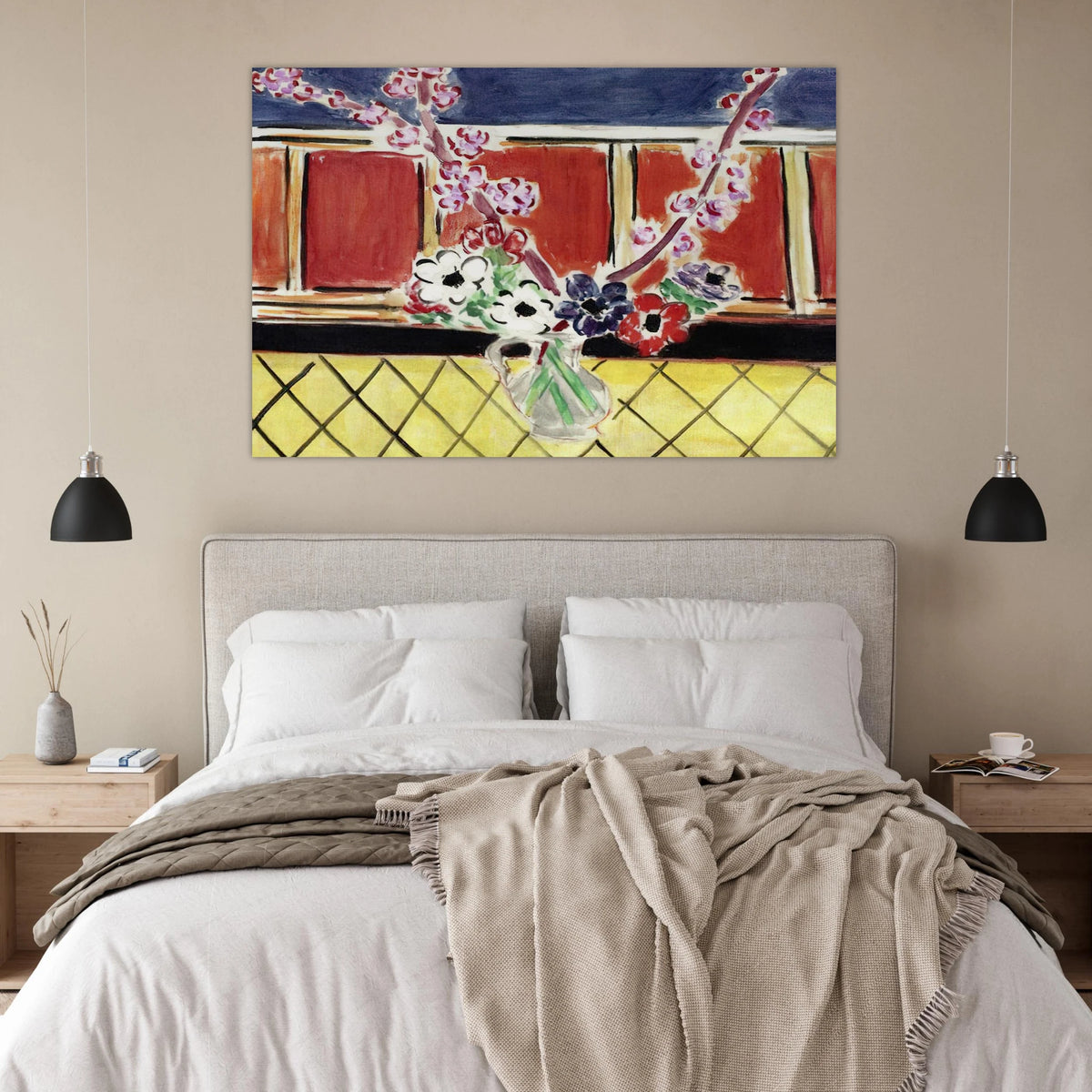 ANEMONES AND PEACH BLOSSOMS 1944 Poster | Henri Matisse Poster | Henri Matisse Print