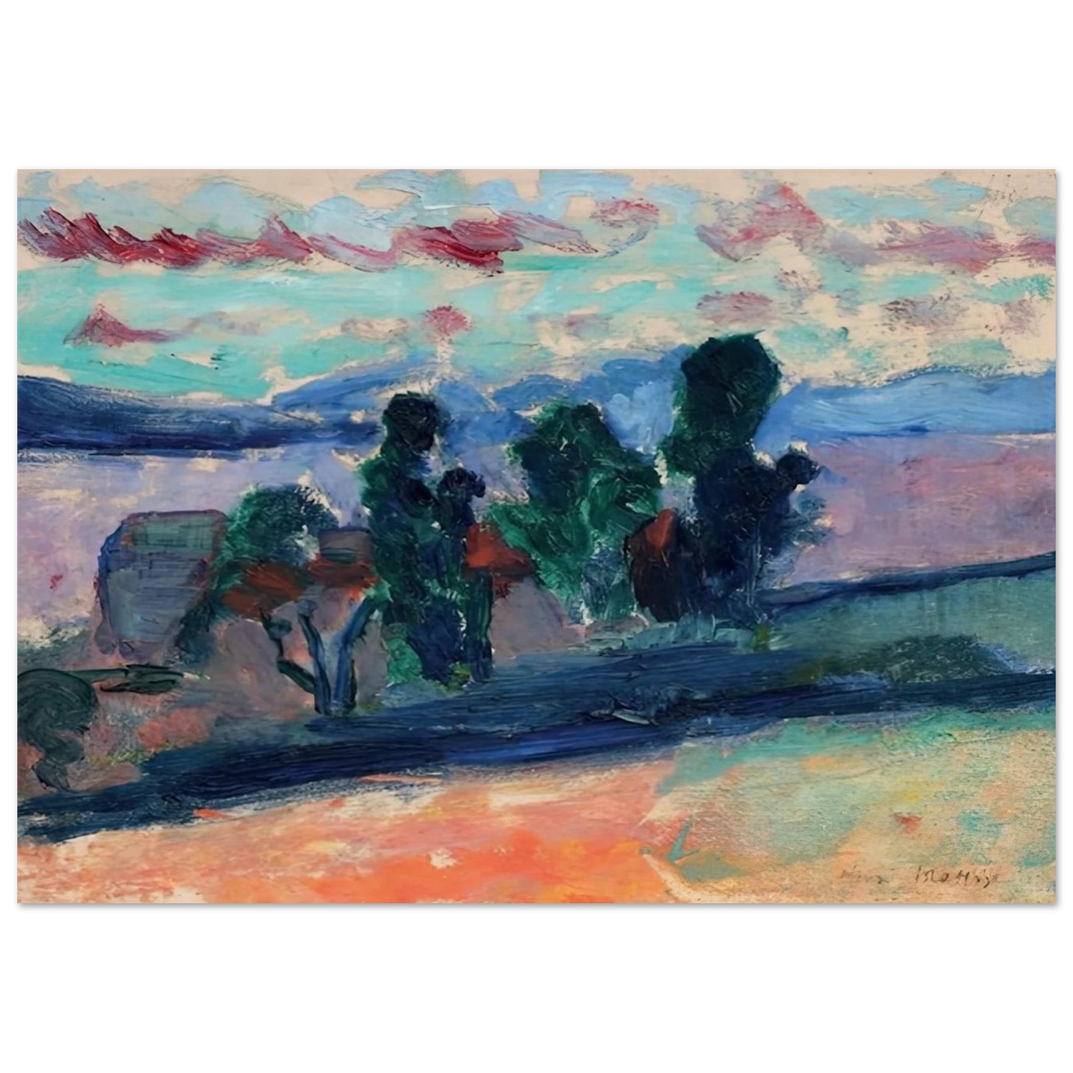 PAYSAGE DE SAINT TROPEZ AU CREPUSCULE 1904 Poster | Henri Matisse Poster | Henri Matisse Print