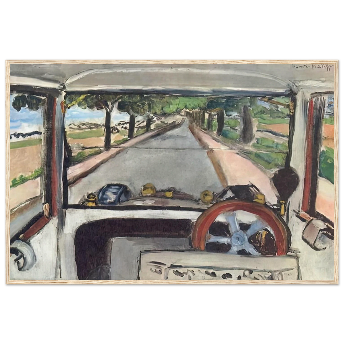 THE WINDSHIELD 1917 0 Framed Poster | Henri Matisse Framed Prints Wall Art | Henri Matisse Print