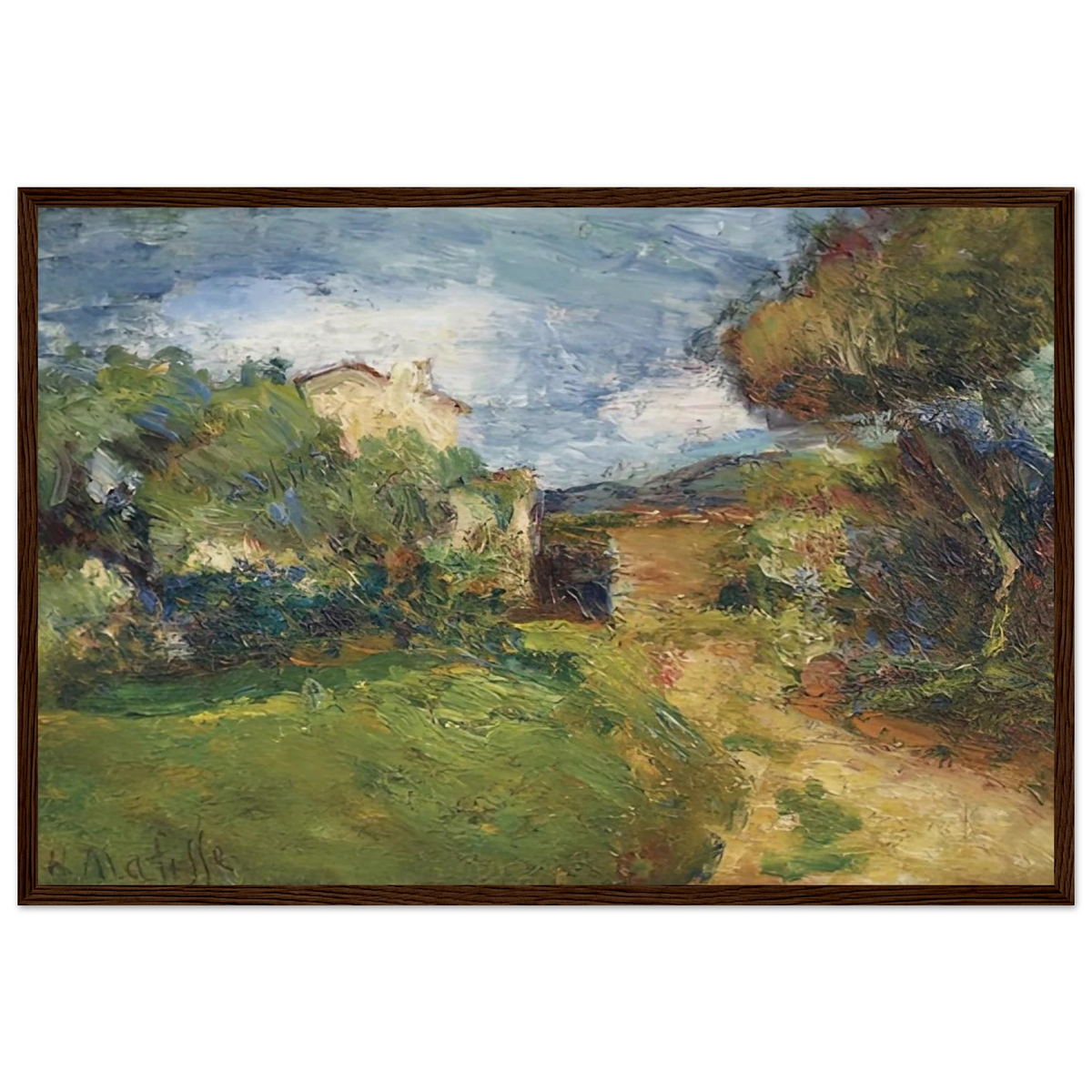 PETIT PAYSAGE CORSE 1898 Framed Poster | Henri Matisse Framed Prints Wall Art | Henri Matisse Print
