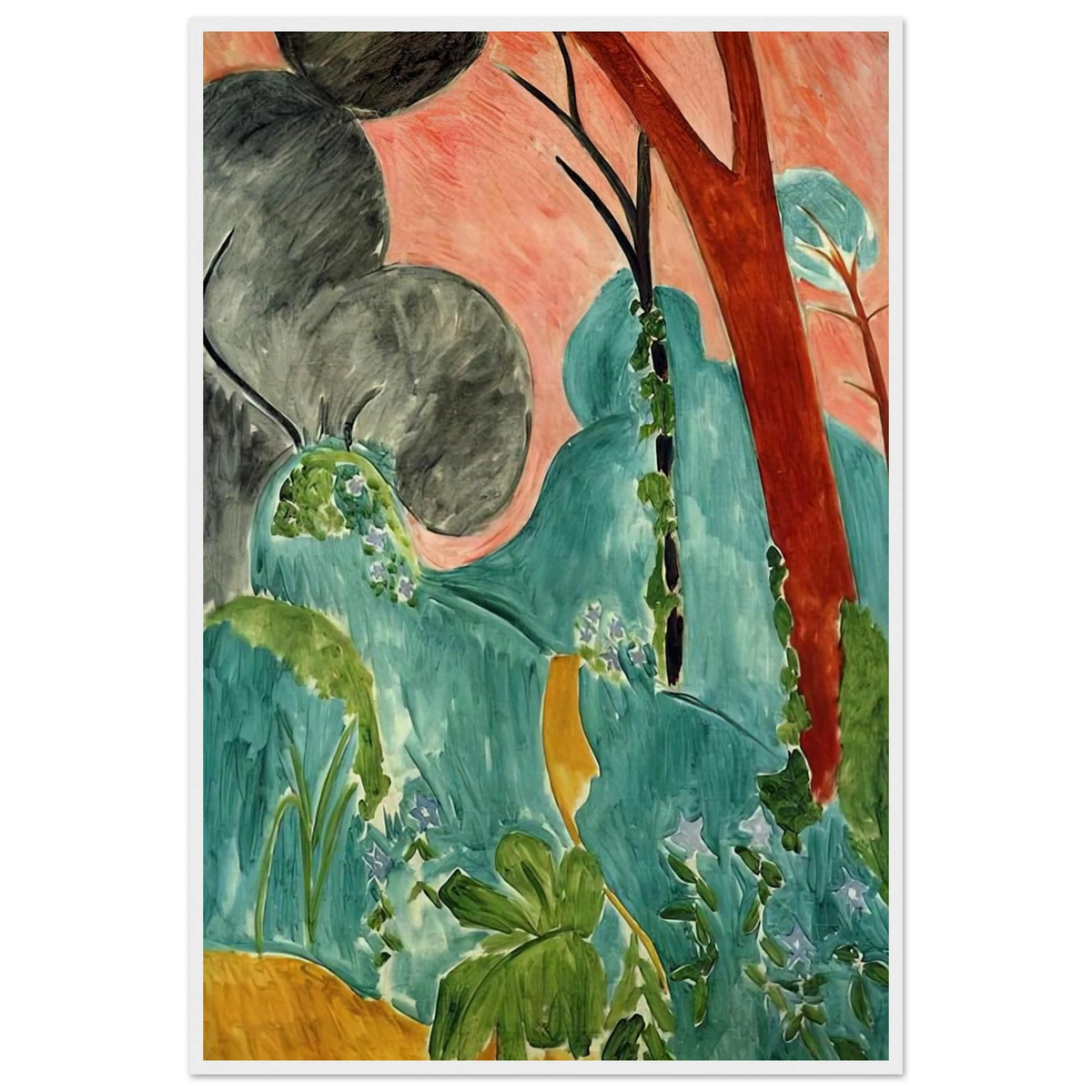 MORACCAN GARDEN 1912 Framed Poster | Henri Matisse Framed Prints Wall Art | Henri Matisse Print