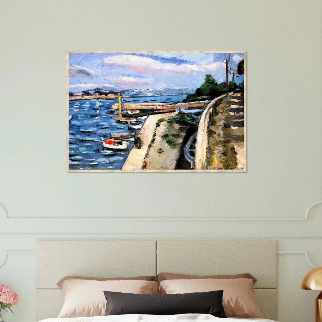 VIEW OF ANTIBES 1925 Framed Poster | Henri Matisse Framed Prints Wall Art | Henri Matisse Print