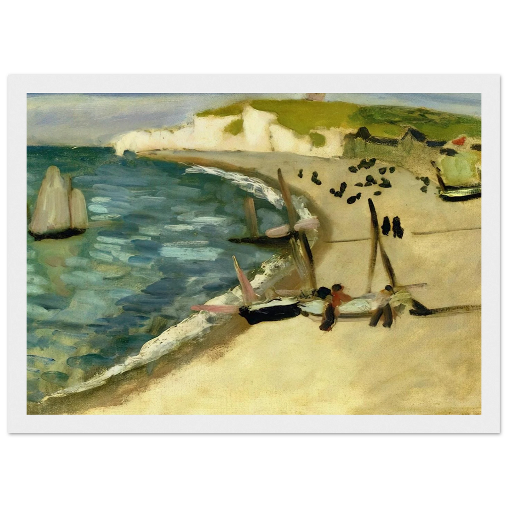 AHT AMONT CLIFFS AT ETRETAT 1920 Framed Poster | Henri Matisse Framed Prints Wall Art | Henri Matisse Print