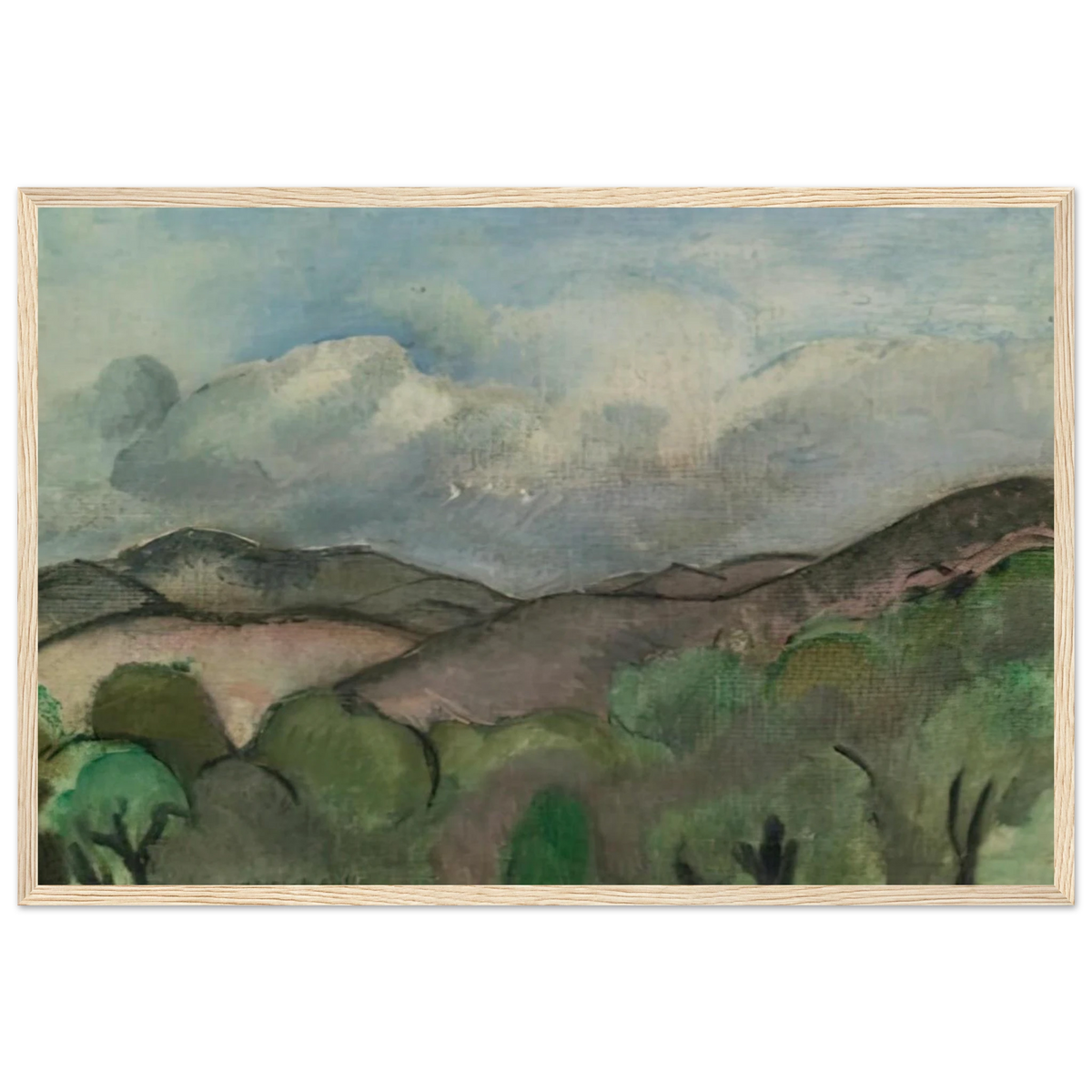 LE MONT CHAUVE A NICE 1918 Framed Poster | Henri Matisse Framed Prints Wall Art | Henri Matisse Print