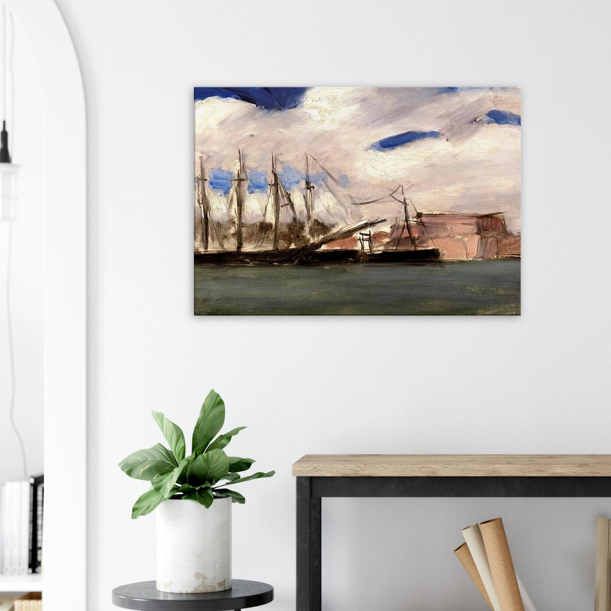 WHITE CLOUDS THE OLD PORT OF MARSEILLE 1918 Canvas | Henri Matisse Canvas | Henri Matisse Print