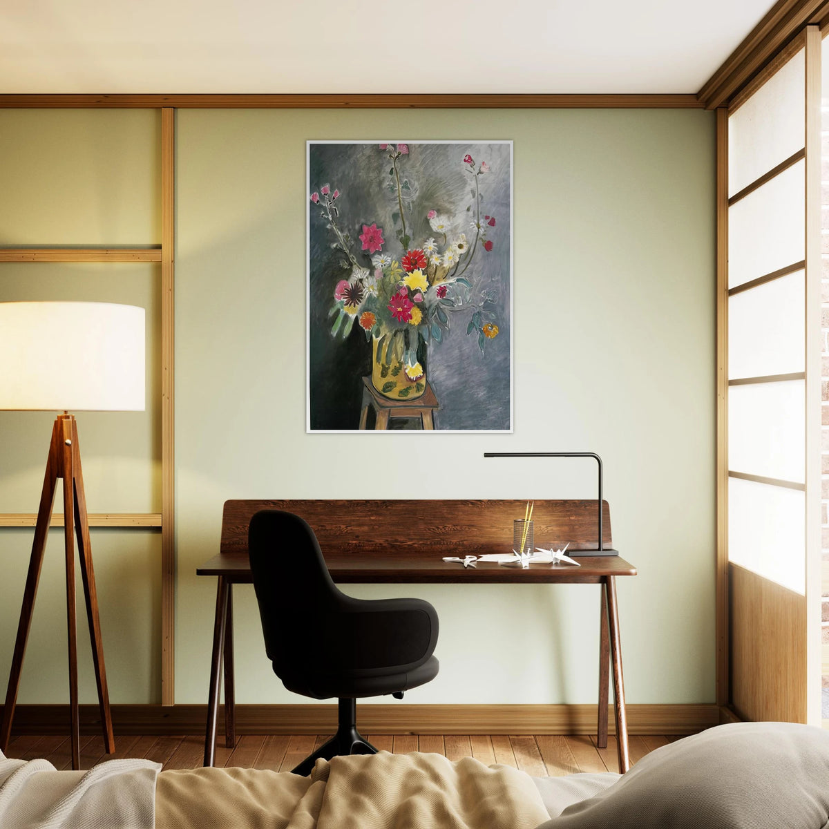 BOUQUET OF MIXED FLOWERS 1917 Framed Poster | Henri Matisse Framed Prints Wall Art | Henri Matisse Print