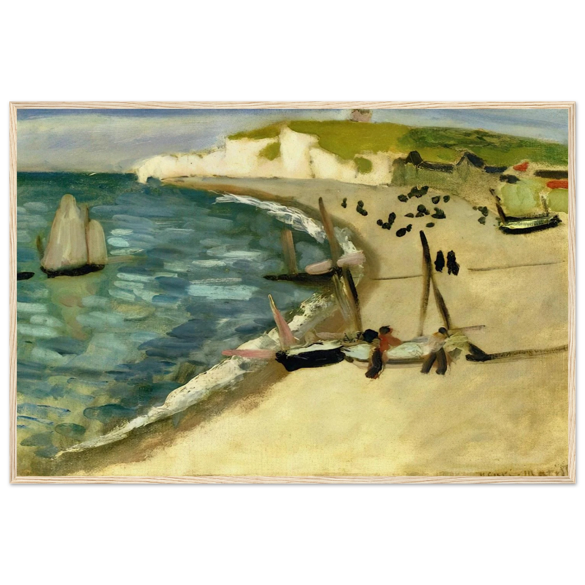 AHT AMONT CLIFFS AT ETRETAT 1920 Framed Poster | Henri Matisse Framed Prints Wall Art | Henri Matisse Print