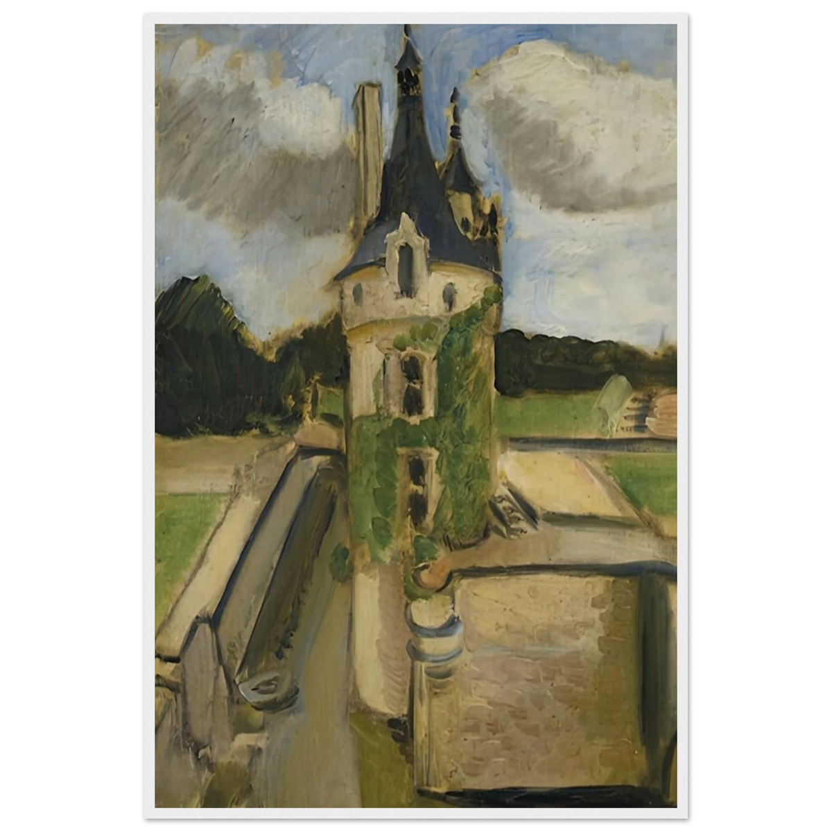 LLA TOUR DE CHENONCEAUX 1917 Framed Poster | Henri Matisse Framed Prints Wall Art | Henri Matisse Print