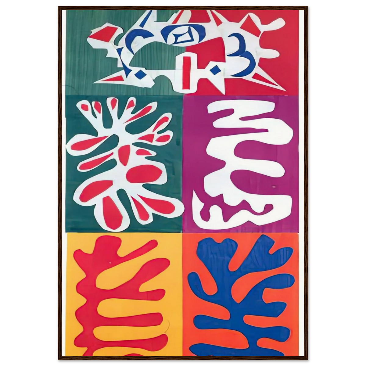 PANEL WITH MASK 1947 Framed Poster | Henri Matisse Framed Prints Wall Art | Henri Matisse Print