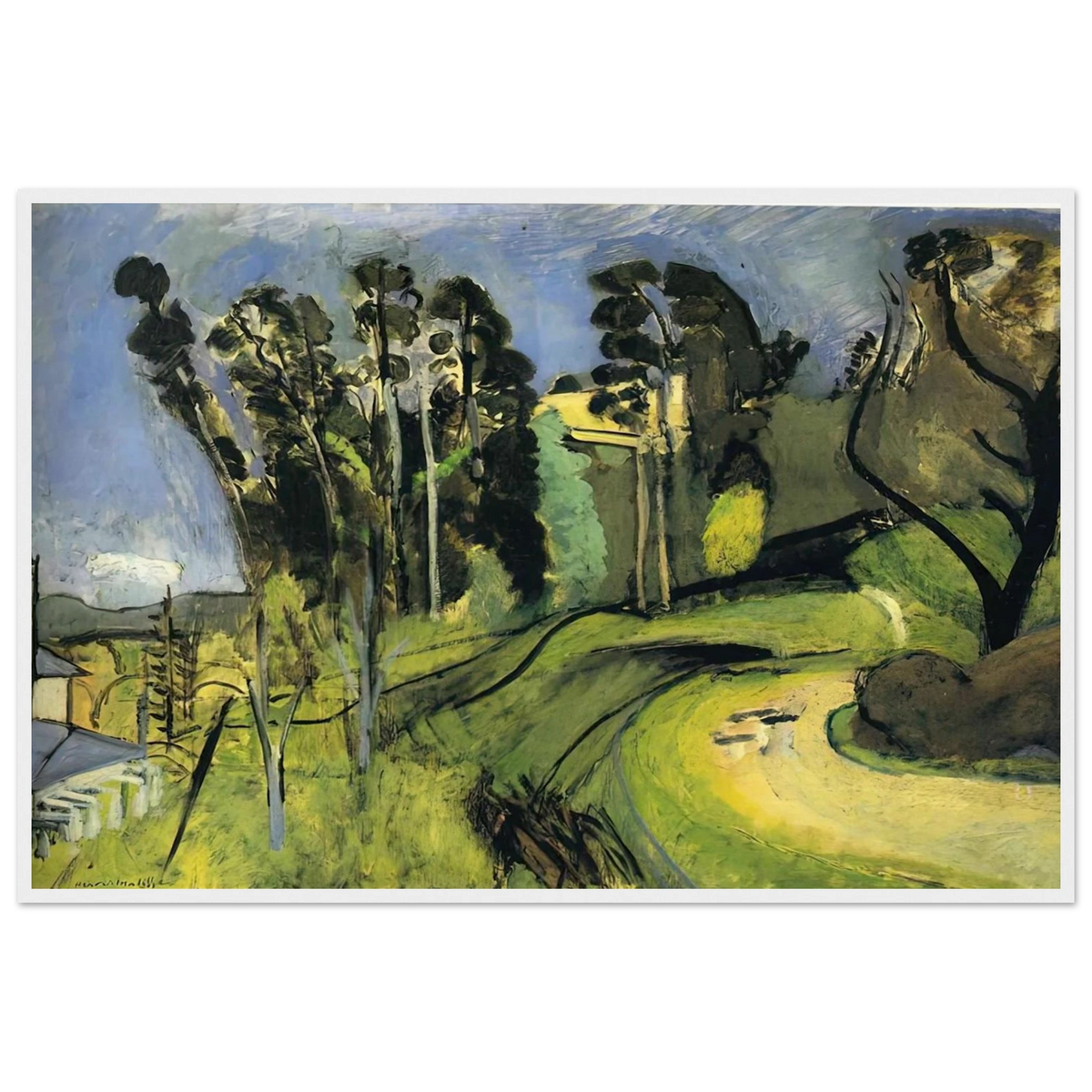 MONTALBAN LANDSCAPE 1918 Framed Poster | Henri Matisse Framed Prints Wall Art | Henri Matisse Print