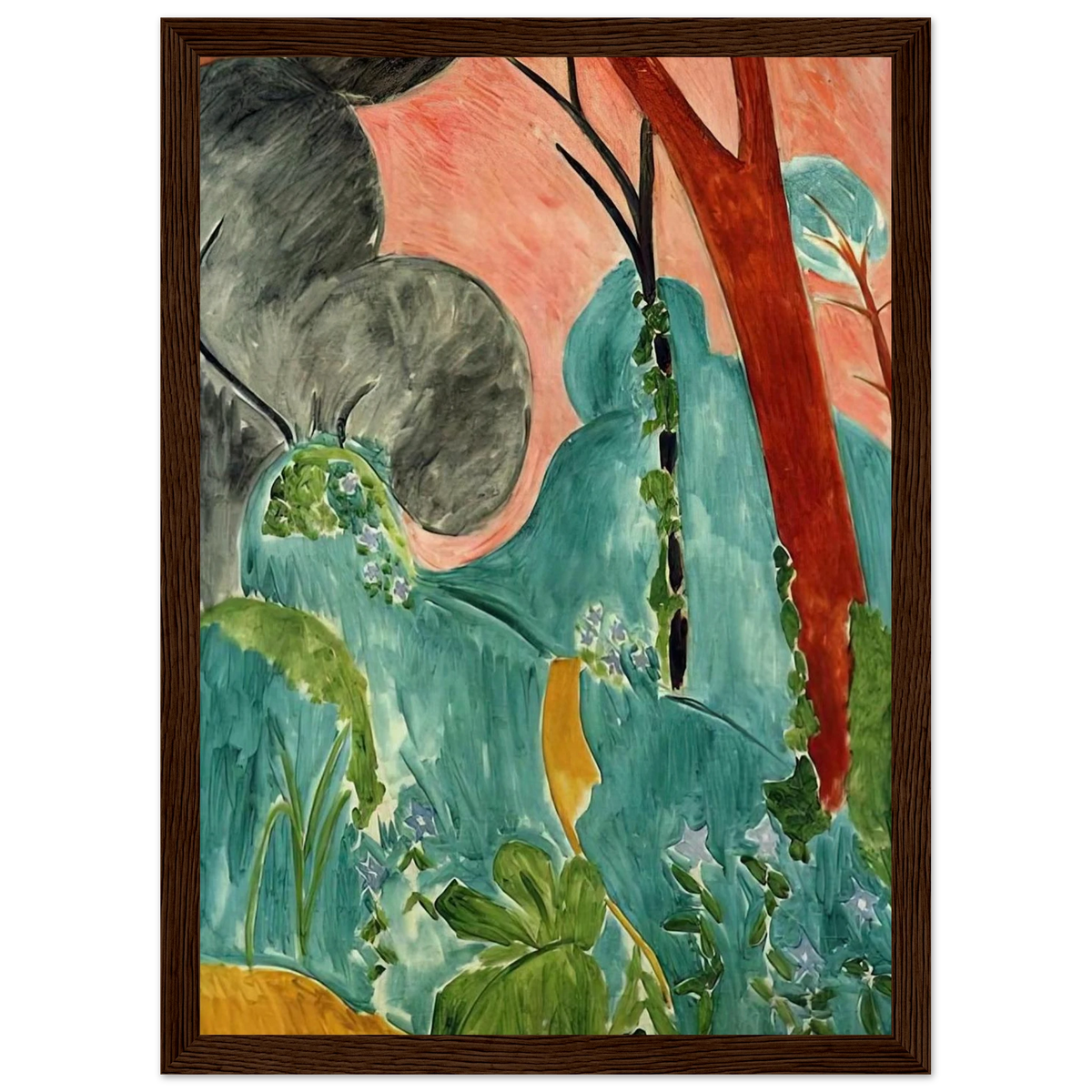 MORACCAN GARDEN 1912 Framed Poster | Henri Matisse Framed Prints Wall Art | Henri Matisse Print