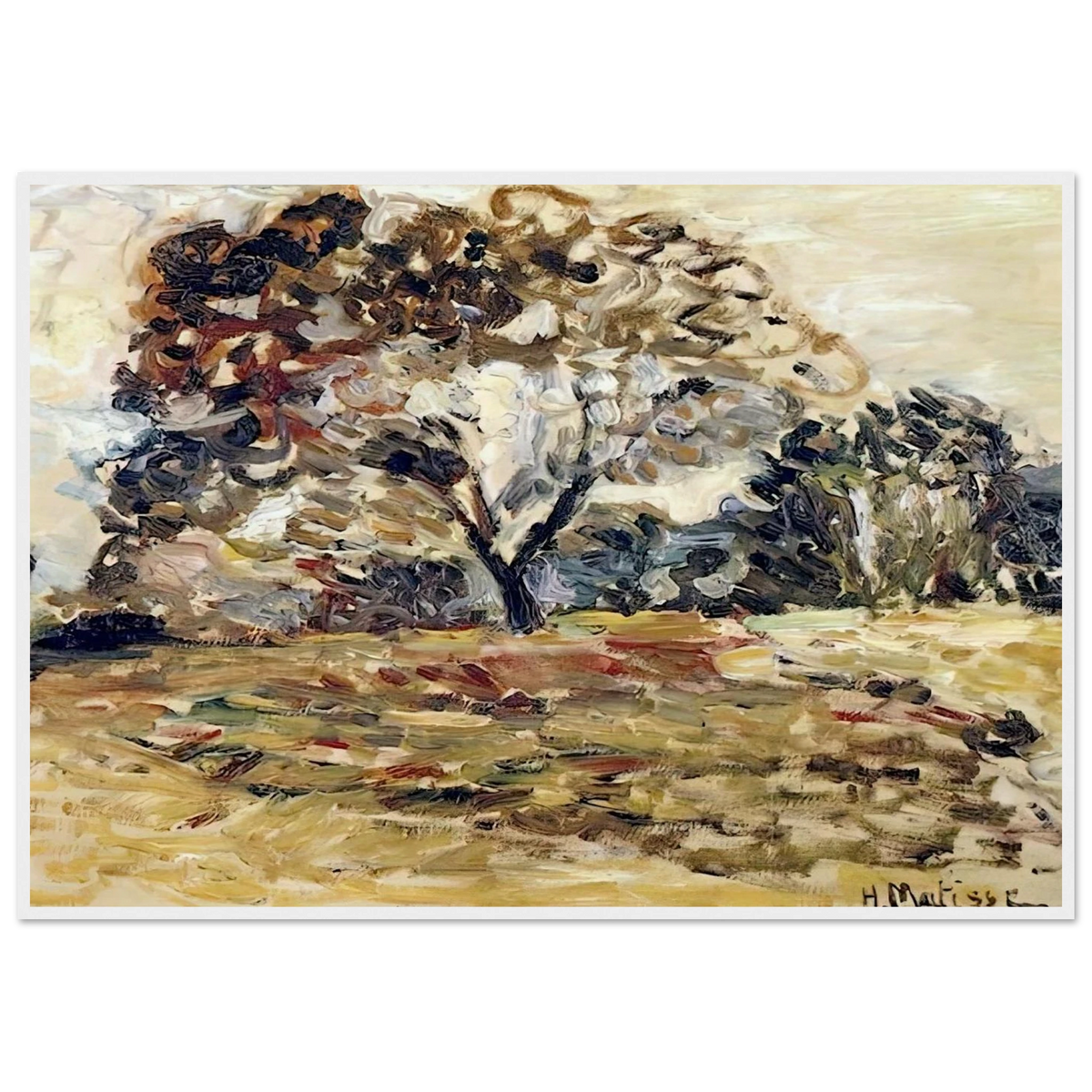 LANDSCAPE OF CORSICA 1898 Framed Poster | Henri Matisse Framed Prints Wall Art | Henri Matisse Print