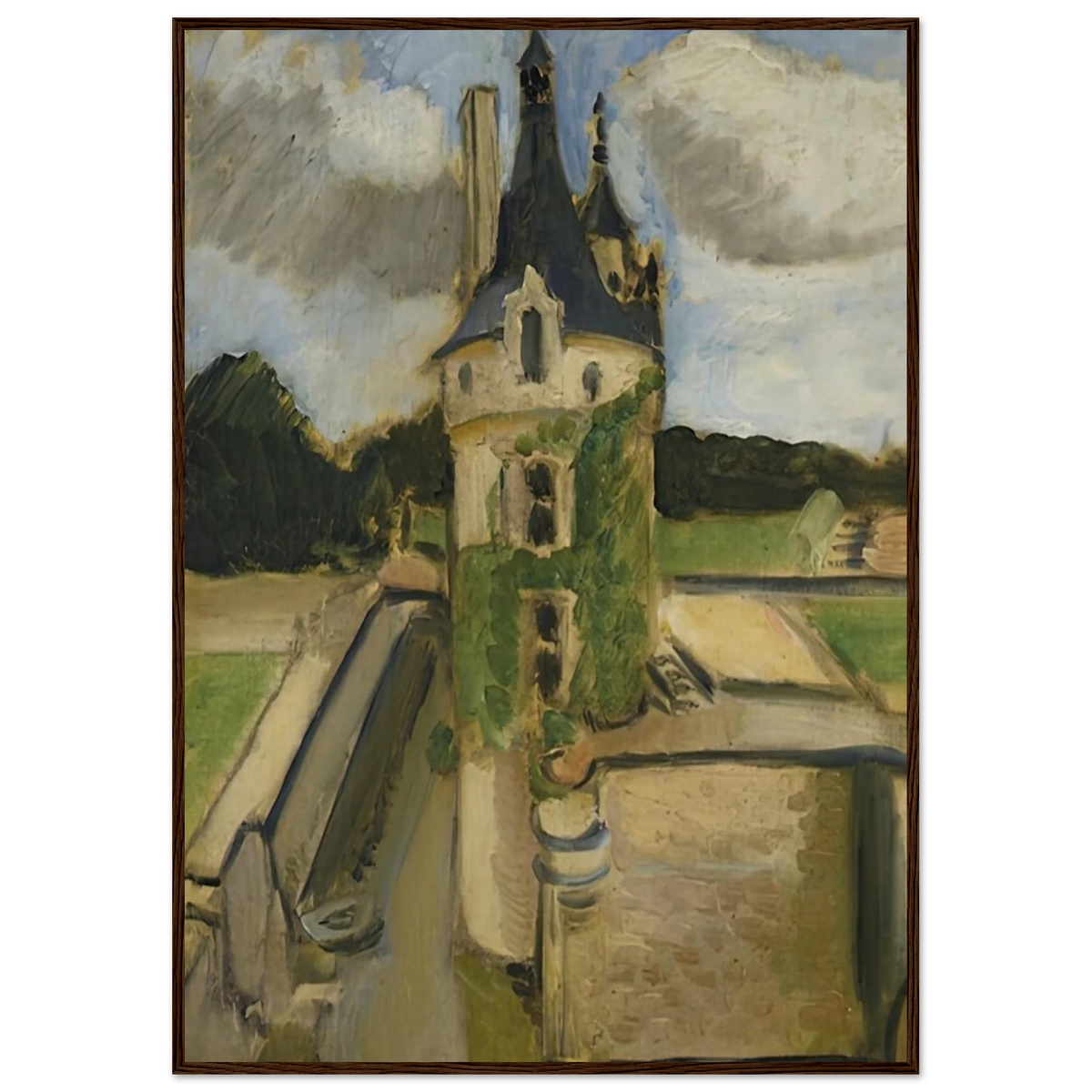 LLA TOUR DE CHENONCEAUX 1917 Framed Poster | Henri Matisse Framed Prints Wall Art | Henri Matisse Print