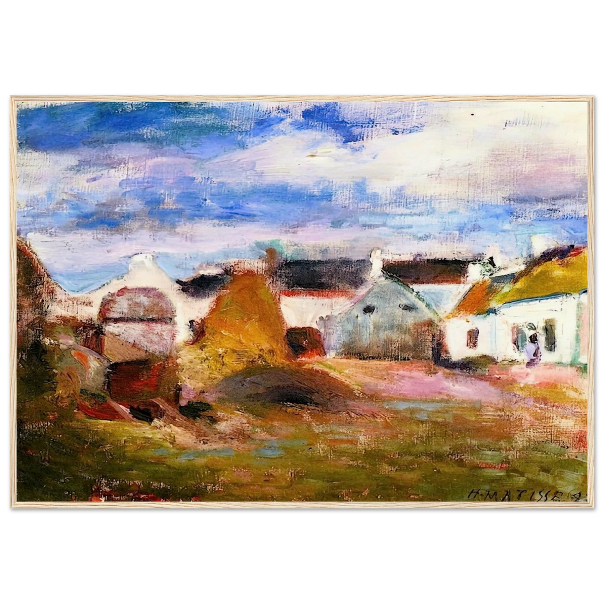FARMYARD IN BRITTANY 1897 Framed Poster | Henri Matisse Framed Prints Wall Art | Henri Matisse Print