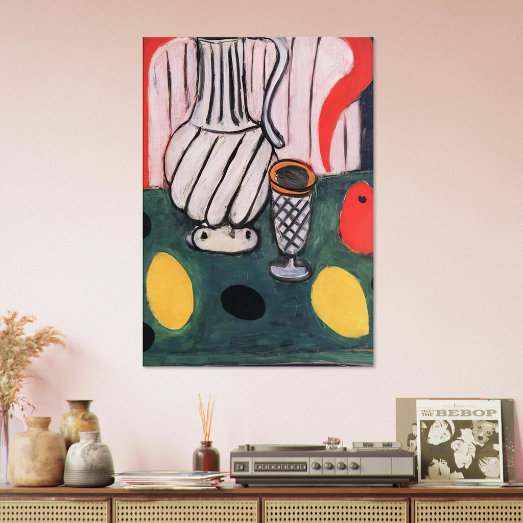 TIN PITCHER LEMON AND ARMCHAIR 1939 Canvas | Henri Matisse Canvas | Henri Matisse Print