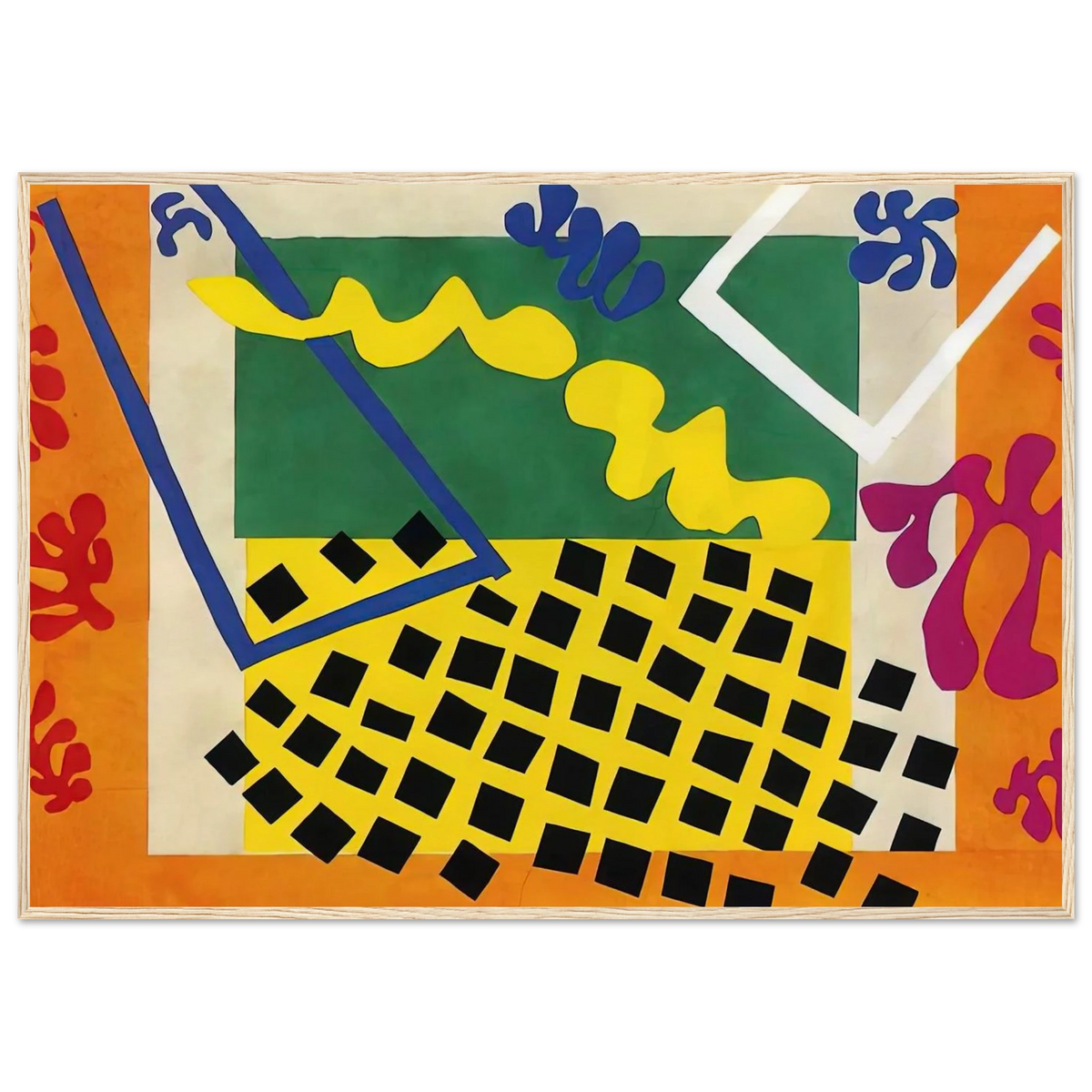 CUT OUTS 3 Framed Poster | Henri Matisse Framed Prints Wall Art | Henri Matisse Print